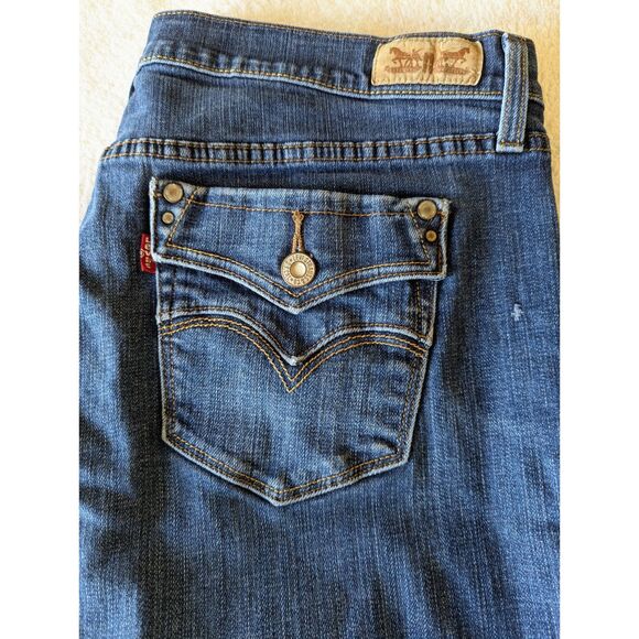 Levi's 505 Straight Leg 5 pocket denim jeans    Sz 14 - Picture 8 of 10